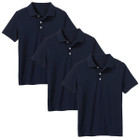Boys' Short Sleeve School Uniform Pique Polo Shirt (3-Pack)    product image