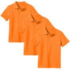 Boys' Short Sleeve School Uniform Pique Polo Shirt (3-Pack)    product image