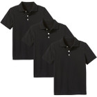 Boys' Short Sleeve School Uniform Pique Polo Shirt (3-Pack)    product image