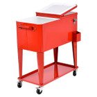 80-Quart Outdoor Patio Rolling Steel Construction Cooler product image