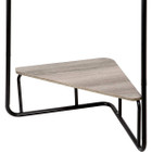 Corner Garment Rack with Wood Grain Laminate Top product image