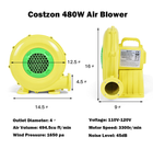 480-Watt 0.64HP Inflatable Air Blower product image
