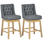 HomCom® 180-Degree Swivel Bar Stools (Set of 2) product image