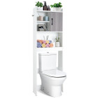 4-Tier Space-Saving Toilet Storage Cabinet with Open Shelves product image