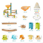 162-Piece Bamboo Marble Run Educational Learning Toy Set product image