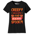 Women's Creepy Scary Short Sleeve Halloween T-Shirt product image