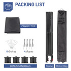10 x 10-Foot Portable Pop Up Canopy with Roller Bag & 4 Sand Bags product image