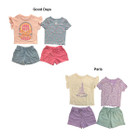 Member's Mark Girl's Mix-and-Match Shirt and Shorts Sets ( 4-Piece) product image