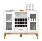 White Wood Wine Storage Cabinet product image