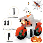 5-Foot Halloween Inflatable Ghost Riding Motorbike with LED Lights product image