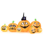 Pumpkin Patch Halloween Inflatable with Black Cat & Built-in LED Lights product image