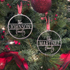 Personalized Family Name Ornaments (Set of 5) product image