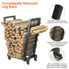 iMounTEK® Firewood Log Rack with Wheels product image