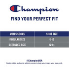 Men's Multi-Logo Super No-Show Socks by Champion® (6-Pair) product image