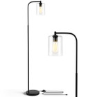 GoPlus Modern Standing Pole Floor Lamp with Glass Shade product image