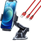 Universal Phone Mount + 2-in-1 Braided 6-Foot Charging Cable Bundle product image