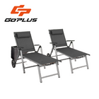 Aluminum Recliner Folding Chaise Lounge Chair (2 Pack) product image