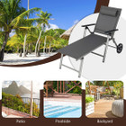 Aluminum Recliner Folding Chaise Lounge Chair (2 Pack) product image