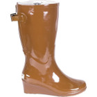 Women's Forever Young Wedge Rain Boots, Brown product image