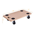 Rectangle 440lbs Capacity Wood Dolly product image