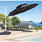 10-Foot Round Cantilever Patio Umbrella, Double Top product image