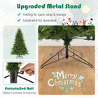 6-Foot Artificial Christmas Tree with Pine Cones & Adjustable Brightness product image