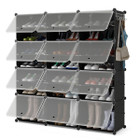 12-Cube 48 Pairs Portable Shoe Shelves with Hook product image