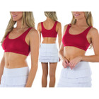 ToBeInStyle Women's Padded Double Scoop Comfort Lounging Bra (6-Pack) product image