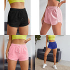 Women's High-Waist Active Running Shorts with Drawstring (5-Pack) product image