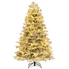 Pre-Lit Snow Flocked Christmas Trees (3 Sizes) product image