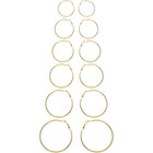 Fenzer™ Gold Hoop Earrings (6-Pair) product image