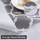  Waterproof Printed Flannel Back Vinyl Tablecloth (3-Pack) product image