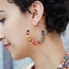 Colorful Kantha Bead Earrings product image