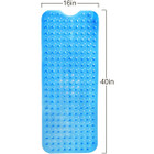 Extra-Long Clear Non-Slip Bathtub Shower Mat with Drainage Holes product image