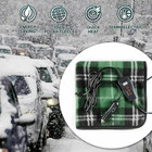 Zone Tech Green Plaid 12V Heating Mini Car Blanket Pad product image
