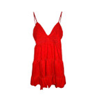 Women's Backless V-Neck Ruffle Beach Dress product image
