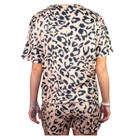 Women's Leopard Print Drawstring Top and Shorts Set product image