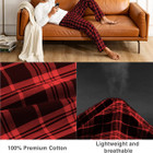 Men's Soft 100% Cotton Flannel Plaid Lounge Pajama Pants (3-Pack) product image