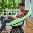 Rattan Ergonomic Swivel Papasan Chair product image