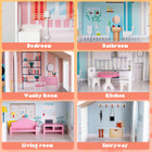 Kids' 3-Tier Toddler Doll House with Furniture product image