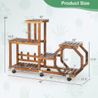 6-Layer Wooden Plant Stand for 8 Pots product image