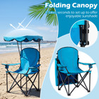 Portable Folding Beach Canopy Chair with Cupholders product image