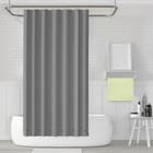 Mildew-Resistant Solid Vinyl Shower Curtain Liner with Magnets (1- or 2-Pack) product image