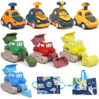 Kids' 8-Piece Press-and-Go Cars & Trucks with 2-in-1 Playmat/Storage Bag product image