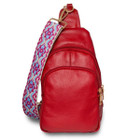 Women's Real Leather Sling Bag with Printed Strap product image