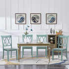 Cross Back Rubberwood Dining Room Chairs (Set of 2) product image