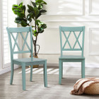 Cross Back Rubberwood Dining Room Chairs (Set of 2) product image