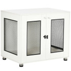 PawHut™ Double-Door Pet Crate End Table with Water-Resistant Cushion product image