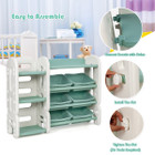 Kids' Toy Storage Organizer with Bins & Multi-Layer Shelf product image