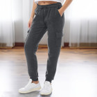 Women's Soft Winter-Warm Casual Fleece-Lined Cargo Joggers (2-Pack) product image